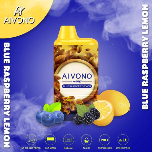 limón frambuesa azul Aivono AIM MAGIC cigarrillo de caja de 5800 bocas TRF491 | Aivono Mexico